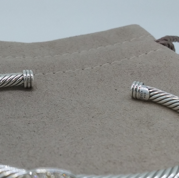 David Yurman 4mm Noblesse Bracelet Citrine Diamond - Picture 6 of 6